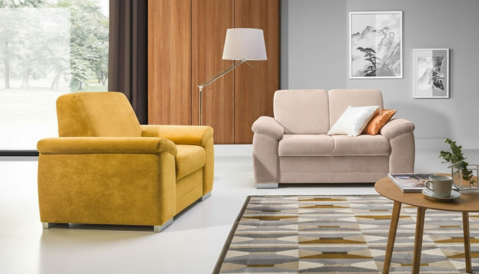 Design 2 posti divani relax Club Lounge divano tessile imbottito divano in tessuto