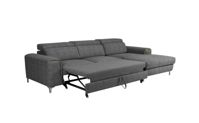Divano letto divano imbottito soggiorno divano ad angolo in tessuto set di sedili funzionale sofà
