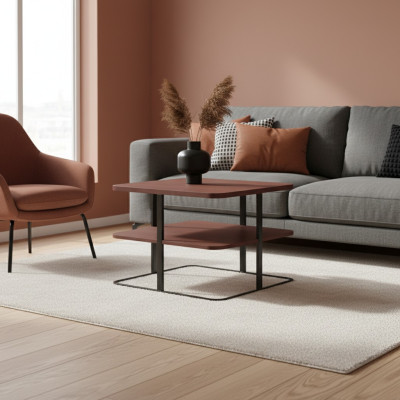 Tavolino da salotto design tavolo di servizio tavoli tavoli in legno di design elegante rettangolare S3