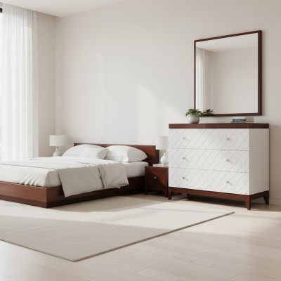 Mobile contenitore di design, cassettiera, credenza, madie, scaffale, legno decorativo.