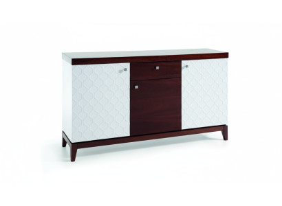 Mobile bianco del progettista con cassetti - cassettiera - credenza - mobili decorativi in legno.