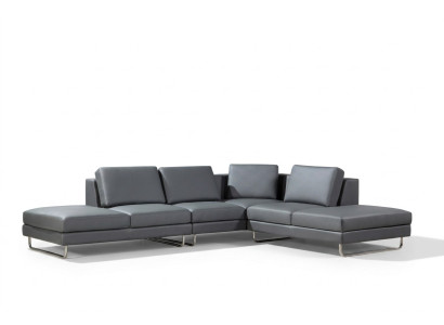 Divano in pelle, design imbottito, divano ad angolo, zona soggiorno, divani ad angolo, divani.