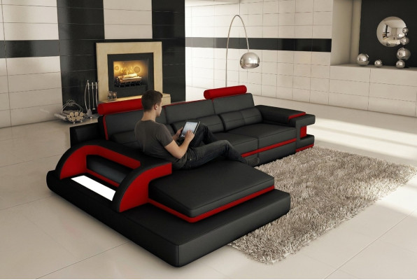 Design divano ad angolo in pelle divano divano divano soggiorno
