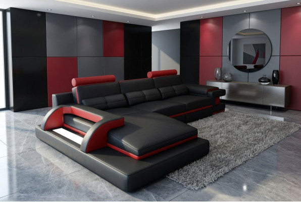 Design divano ad angolo in pelle divano divano divano soggiorno