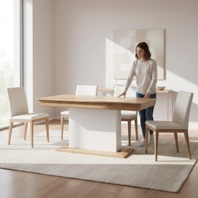 Tavolo da pranzo di design di alta qualità Tavoli da pranzo in legno Tavolo dell'hotel Nuovo Aspen AS-S1