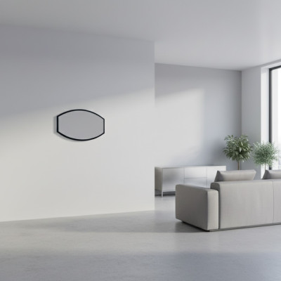 Specchio Specchio da parete Design per ingresso Soggiorno Bagno Legno Vetro Decorazione design