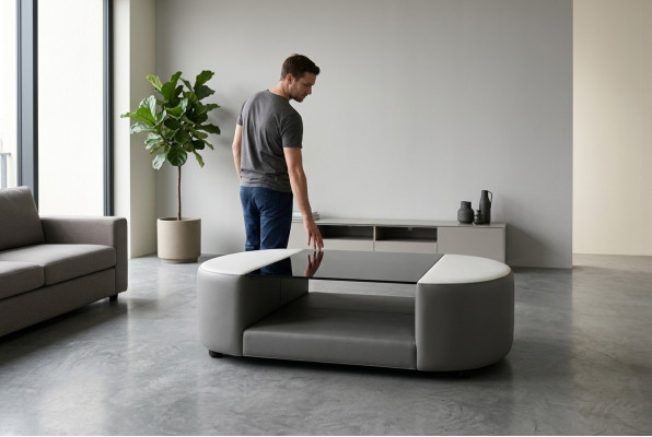 Tavolino da salotto design in vetro tavolo divano tavolino imbottito tavoli