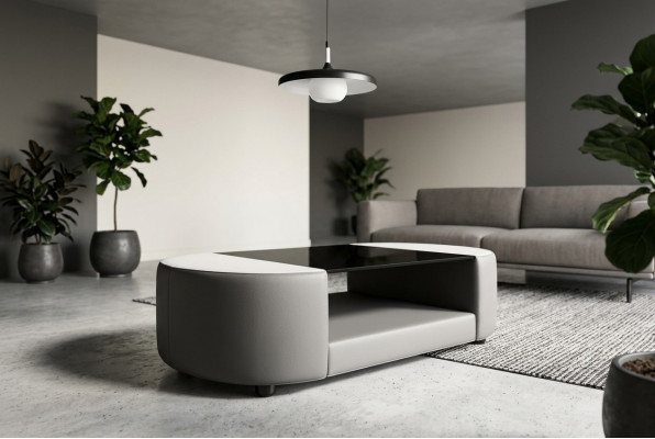 Tavolino da salotto design in vetro tavolo divano tavolino imbottito tavoli