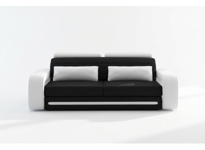 Divano in pelle Divani Sofà Couchen 3 posti Design Moderno Divano a 3 posti Davos