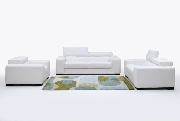 Sofà design divano 3+2 set imbottito in pelle divano decorativo soggiorno