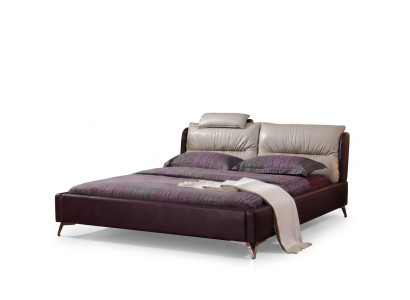 Design di lusso moderno Letto XXL Stile dei letti Decorazione dell'hotel in pelle doppia 140 160