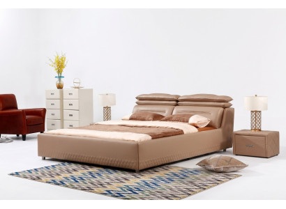 Design moderno letto XXL letto di lusso stile hotel doppio in pelle 140 160