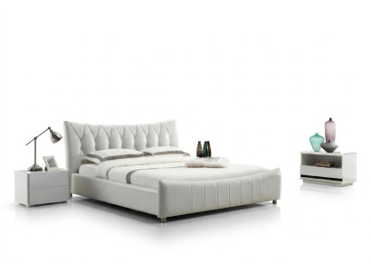 Design moderno Letto XXL Letti Hotel di lusso Stile doppio in pelle 140 160
