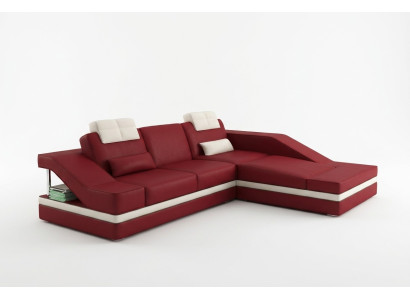 Design angoli imbottiti angolo divano XXL BigCouch divani in pelle set