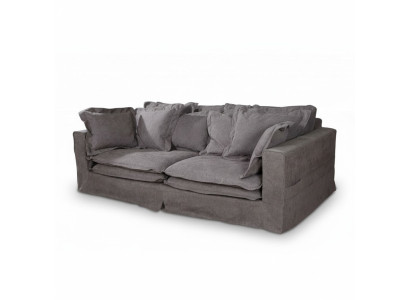 Sofà angolare imbottito moderno XXL Couchen, divano imbottito, divano grande, divani in tessuto 240cm Nuovo