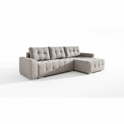 Divano angolare con design Loft con funzione letto, divano, imbottito, sedile, angolo, divani, divano letto.