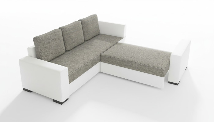 Divano letto design Divano imbottito per il soggiorno Divano angolare Seduta in tessuto Salotto.