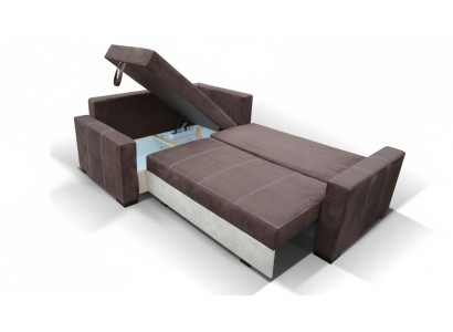 Divano letto design Divano Imbottito Angolare in Tessuto per Soggiorno Cuscino Sofà