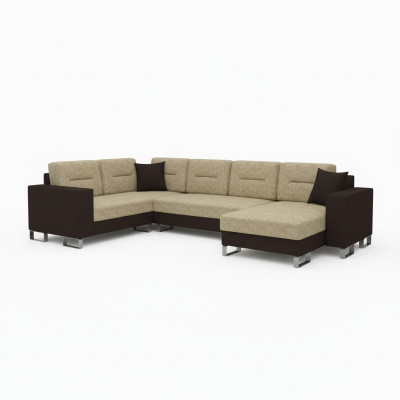 Divano angolare design divano letto funzione letto in pelle tessuto divano nuovo 3260