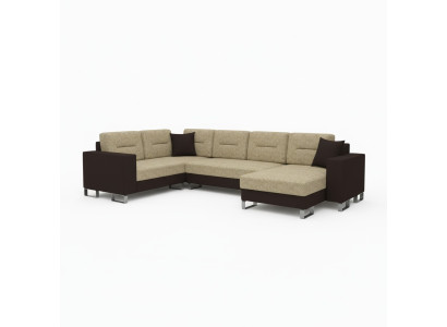 Divano angolare design divano letto funzione letto in pelle tessuto divano nuovo 3260