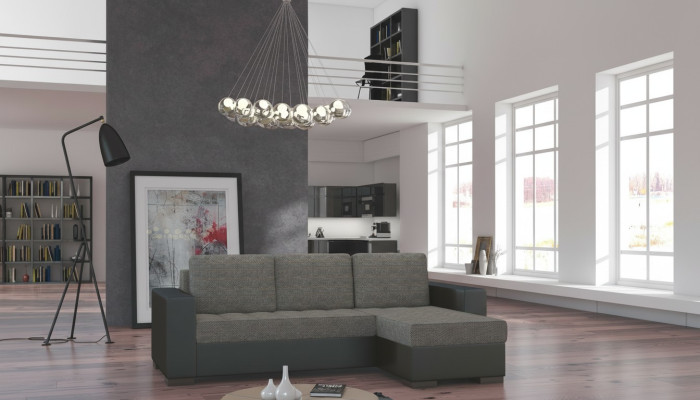 Divano angolare design Divano imbottito Divano ad angolo Letto divano Divano componibile Salotto Letto