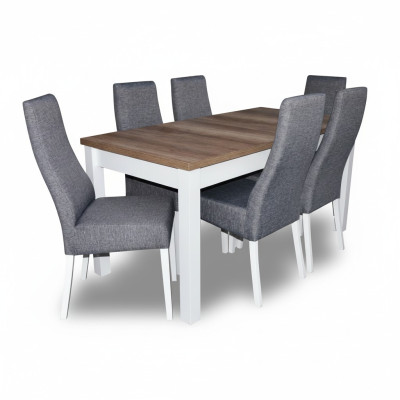 Tavolo design + 6 sedie sala da pranzo Set di sedie Tavoli per sala da pranzo