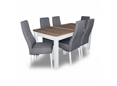 Tavolo design + 6 sedie sala da pranzo Set di sedie Tavoli per sala da pranzo
