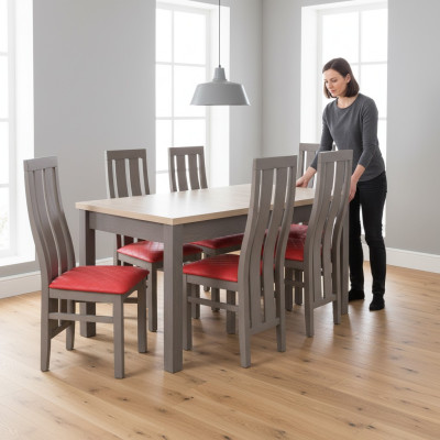 Tavolo da pranzo, set di sedie, tavolo, sedia, set per sala da pranzo, set di design.