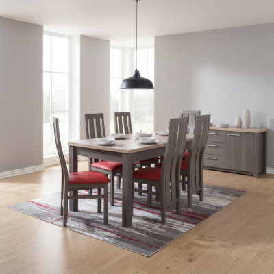 Tavolo da pranzo, set di sedie, tavolo, sedia, set per sala da pranzo, set di design.