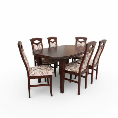 Tavolo da pranzo Soggiorno tavolo Sedia Set Sala da pranzo Set di sedie Design 6 sedie
