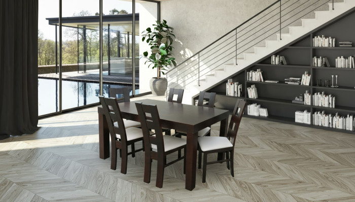 Tavolo design + 6 sedie Set completi di arredamento per soggiorno e sala da pranzo