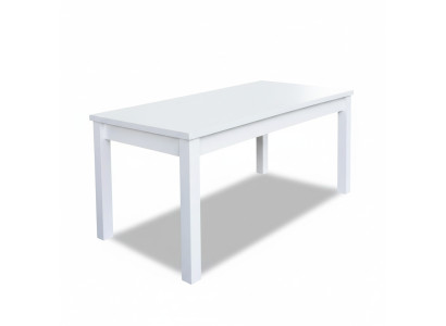 Tavolo da pranzo Sala da pranzo Soggiorno Tavoli Legno Design Bianco Tavolo da conferenze Nuovo