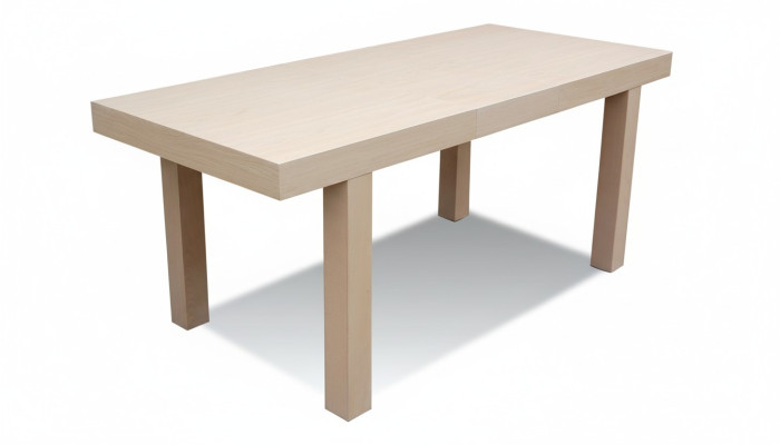 Tavolo in legno di design allungabile, tavolo decorativo per sala da pranzo soggiorno in legno massiccio.   Tavolo in legno di design estensibile, tavolo decorativo per sala da pranzo o soggiorno in legno massiccio.