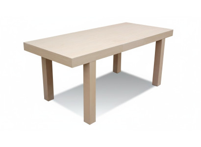 Tavolo in legno di design allungabile, tavolo decorativo per sala da pranzo soggiorno in legno massiccio.   Tavolo in legno di design estensibile, tavolo decorativo per sala da pranzo o soggiorno in legno massiccio.