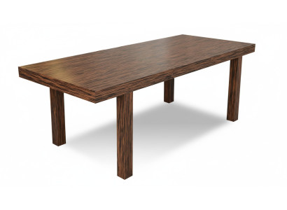 Tavolo in legno massiccio con decoro design estensibile per sala da pranzo e soggiorno.   Tavolo in legno massiccio con decoro design estensibile per sala da pranzo e soggiorno.