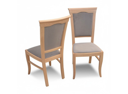 Lussuosa sedia imbottita di design Sedie Sitz Lehn Ufficio Sala da pranzo Legno massiccio