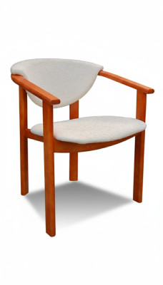 Design di lusso sedia imbottita sedie sedile schienale ufficio sala da pranzo legno massiccio K27 Nuovo.