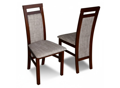 Lussuosa sedia imbottita di design Sedie seduta schienale Legno massiccio Sala da pranzo Legno K75 NUOVO
