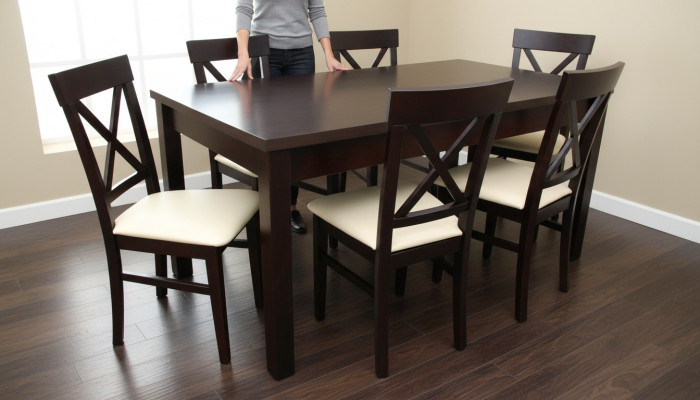 Tavolo da pranzo design sala da pranzo + gruppo di 6 sedie tavoli in legno.