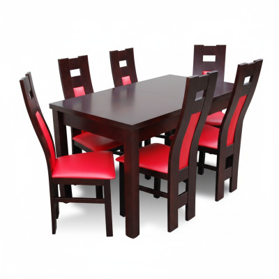 Tavolo da pranzo + set di 6 sedie gruppo sala da pranzo salotto.