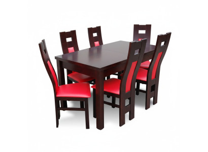 Tavolo da pranzo + set di 6 sedie gruppo sala da pranzo salotto.