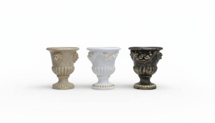 XXL Decorazione classica per soggiorno in stile antico vaso statuetta 0915 nuovo