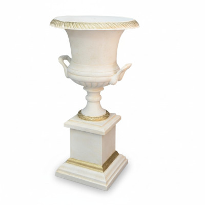 XXL decorazione classica per soggiorno, stile antico, vaso decorativo, statue, scultura