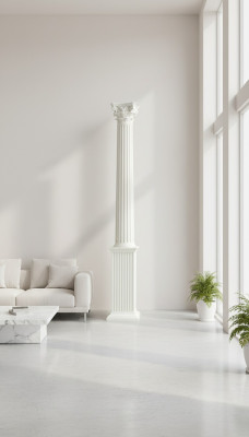 313 cm XXL Grande colonna Stile antico greco antico Ristorante Caffè
