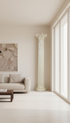 Design Colonna Colonna Decorativa Antica Colonna per Fiori Stand Pietistallo 228cm Nuovo