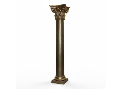 Colonna dorata Sostegno Colonne Stile antico Lavorato a mano Dipinto a mano Arredamento per hotel