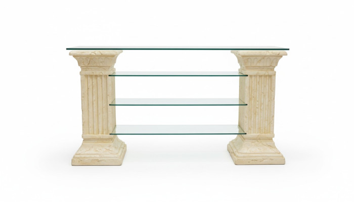 Design Vetrina Scaffale di Vetro Colonna Armadio Vetrine Scaffali Armadio Soggiorno 1849