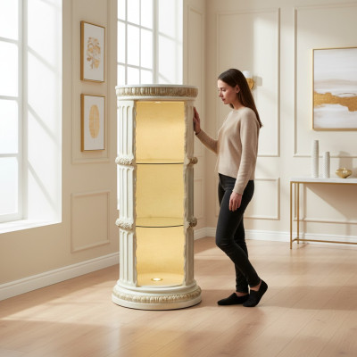 Vetrina Bar Vetrina in vetro anfora vaso vaso a terra colonna armadio vetrine scaffali 1858