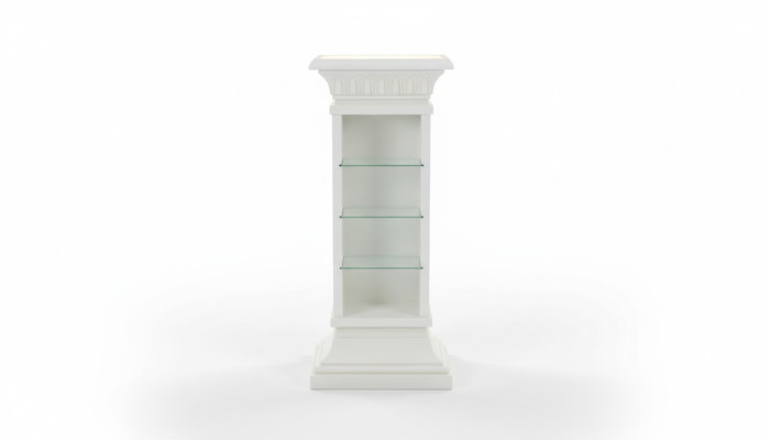 Design Vetrina Scaffale Colonna in Vetro Vetrine Lampada Armadio Soggiorno 6893