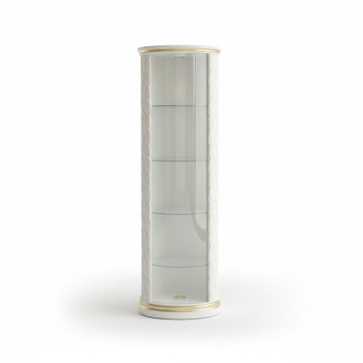 XXL Vetrina Bar Scaffale con Base in Vetro Armadio Vetrina Colonna 181,5 cm 1883 Nuovo